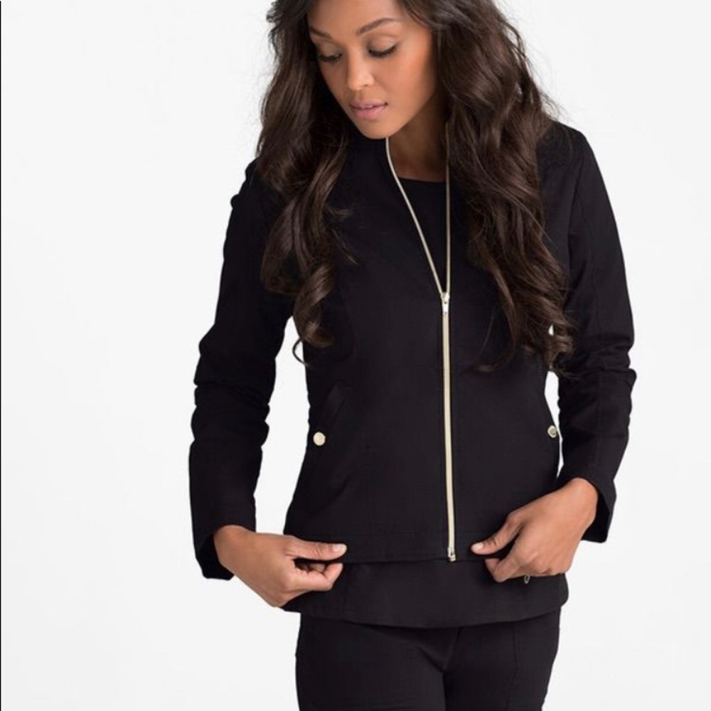 Jaanuu Biker Scrub Jacket Black S